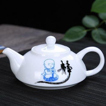 Traditional Chinese Blue and White Porcelain Teapot