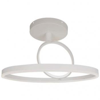 Lampadario LED 37W 4000lm Doppio Anelli Incrociati Colore Bianco D495mm 4000K SKU-14985