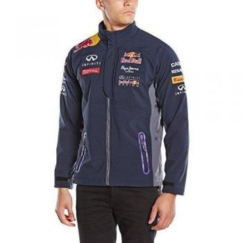 Chaqueta Softshell Oficial Red Bull RBR-367 para Hombre, Azul Navy, Talla 42