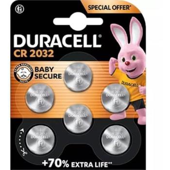 Kit de 6 piles Duracell lithium 3V CR2032