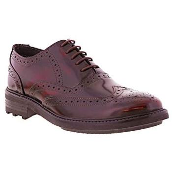 Eyelet Oxford Brogue in Maroon – Size 12