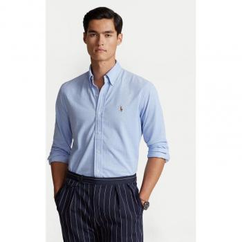 Regular Fit Polo Ralph Lauren Freizeithemd mit Logo‑Stitching – Hellblau XXL