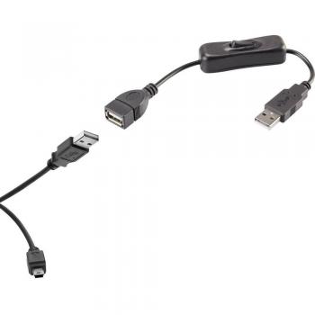 Renkforce Câble USB-A mâle à Mini-B mâle 0.40 m