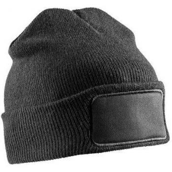Unisex Volwassenen Dubbelgebreide Bedrukbare Muts One Size Marine