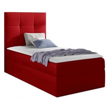 Letto Singolo Baltimore 180, Continentale, Reti a doghe, Eco pelle