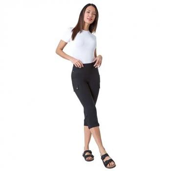 Roman Black Cargo Shorts (Stretch)