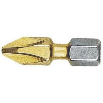 Puntas de destornillador Witte PH3, 25 mm, 5 unidades, Bitflex, nitruro de titanio