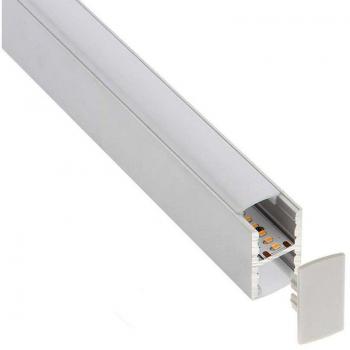 Kit de perfil de aluminio KEN para tiras LED, 1 metro