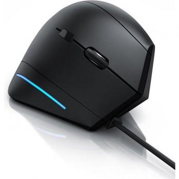 CSL Schwarz Ergonomische Maus, kabelgebunden