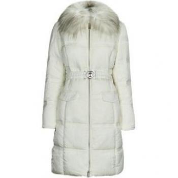 Guess Marisol White Long Belted Jacket for Women