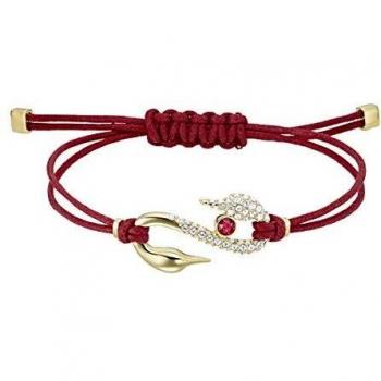 Ruby‑Tinted Swarovski Rope Bracelet