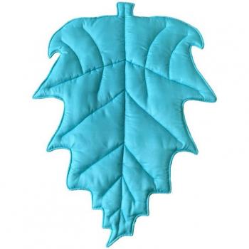 Alfombra de juego para niños, diseño de hoja, manta de algodón para recién nacidos, alfombra decorativa