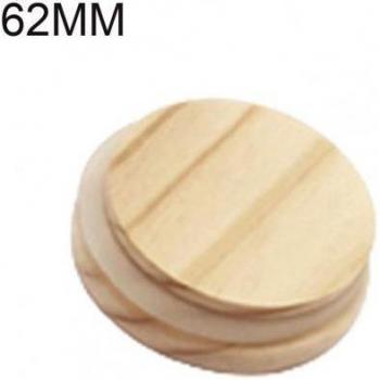 Pine Wooden Candle Cup Covers with Silicone Ring