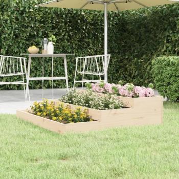 107x107x27 cm Solid Wood Pine Planter vidaXL