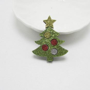 30pcs Christmas Glitter Santa Appliques