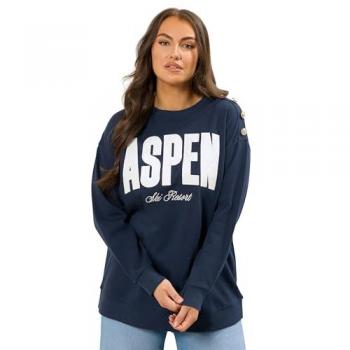 Navy Aspen Graphic Top for Women – Size 18