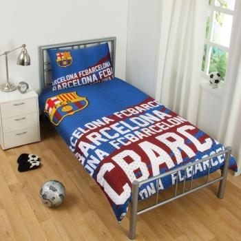 Parure de lit FC Barcelona 1 persona con funda nórdica y funda de almohada