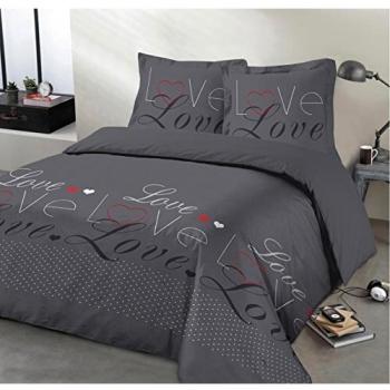 Copripiumino Vision 240x260 Grigio Ornamento