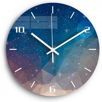 Mute Decorative Wall Clock 3D Acrylic Night Sky