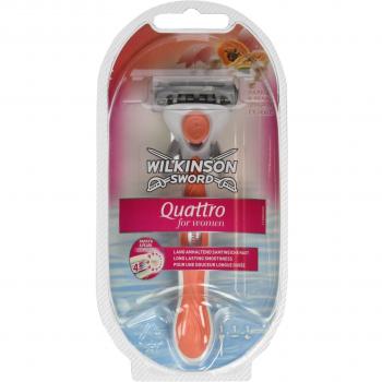 Wilkinson Sword Quattro Damenmesser – 1‑Klingige Version