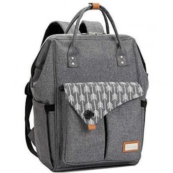 Reisetasche für Unterwegs mit Wickelunterlage, Grau