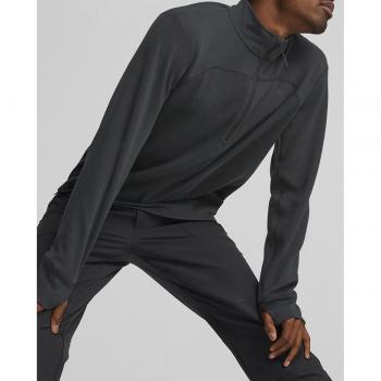 Felpa Nero Half Zip Pull Puma Seasons M