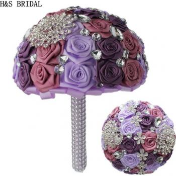 H&S Bridal Lavender Rose Wedding Flowers