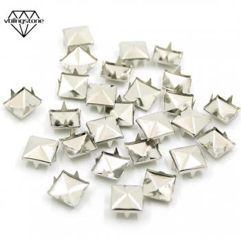 Bolsos DIY: Tachuelas Cuadradas 100p + Remache Plateado de Cuatro Garras