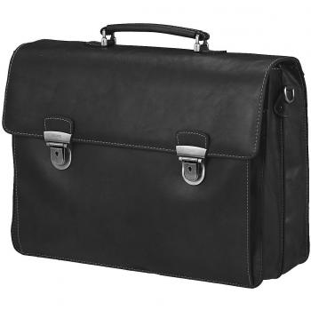 Picard Toscana Men's Leather Briefcase 42 cm Black