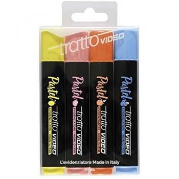 Evidenziatori Tratto Video Pastel assortiti pastello