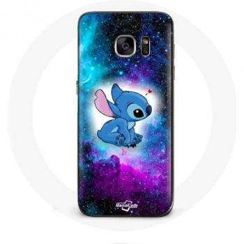 Maniacase Samsung Galaxy S7 Edge Stitch Ohana Colorful Space Quote Case