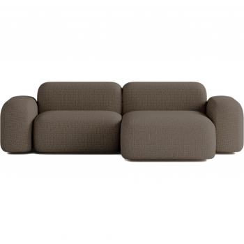 Élégance Tissu Marron Canapé 3 places