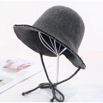 Simple Girl's Wool Basin Hat