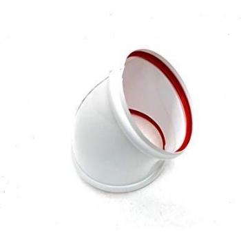 Codo de PVC blanco 45º 110 mm