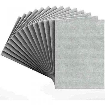 Artistic White Canvas Sheets – 14 Count, 8oz Gesso‑Coated