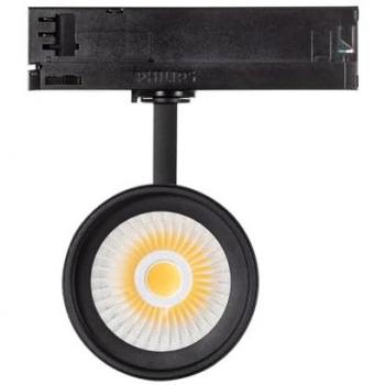D'Angelo 3-Phasen LED-Leuchte, 30 Watt, Schwarz, Farbtemperatur einstellbar