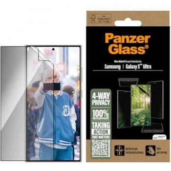PanzerGlass Eco Matrix 4-Way Ultra-Breite Passform (1 Stück, Samsung Galaxy S25 Ultra) – Smartphone Schutzfolie Transparent