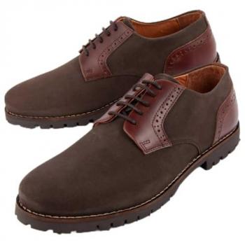 Purapiel bruine Oxford schoeisel Herac3