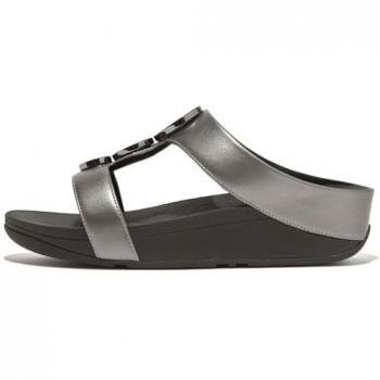 Sandales à talon compensé FitFlop Halo Bead Circulaire Femme
