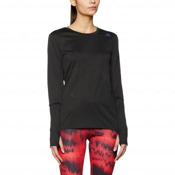 Camiseta larga adidas Sn LS W, mujer, color negro