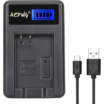 AOPULY EN-EL12 USB Battery Charger for Nikon S9700-S6300