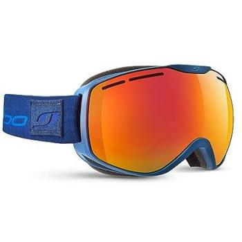 Blaues Julbo Ison XCL Ski-Visier mit roter Spectron 3 Scheibe