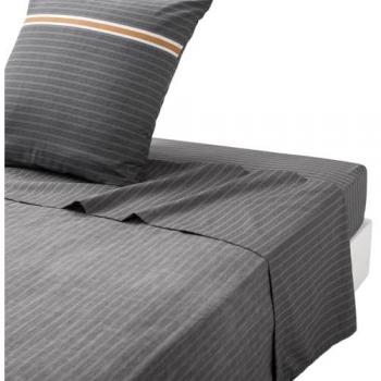 Origin Drap plat imprimé en lyocell, ANATOLE Gris 240 x 300 cm