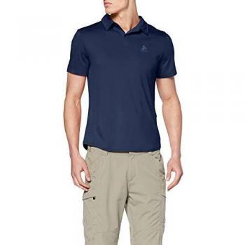 Polo Odlo CERAMIWOOL Homme, Diving Navy, S