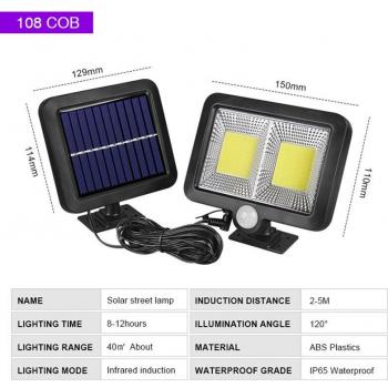 100LED COB Solar Security Light