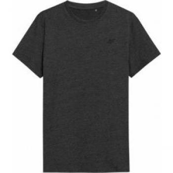 4F Dark Gray Melange Men's T-Shirt H4L22 TSM352, XL