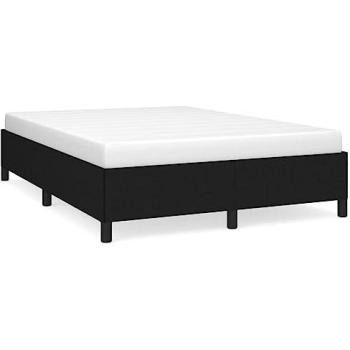 Bed Frame 135x190 cm – Black, Double Fabric, no mattress (vidaXL)