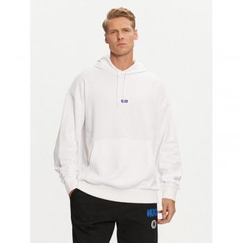 Felpa Hugo Nalonso a cappuccio blu-bianco L