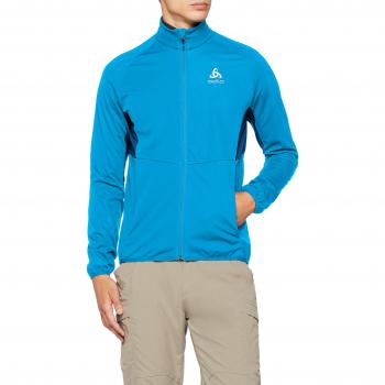 Odlo Blouson Aeolus Element Warm Homme, Bleu Bijou-Poseidon, FR : M