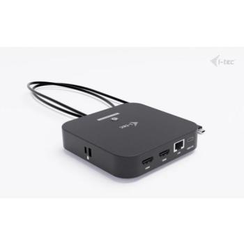 I‑tec 4K Dual‑Display USB‑C Dock with 100 W Power Delivery & Charger